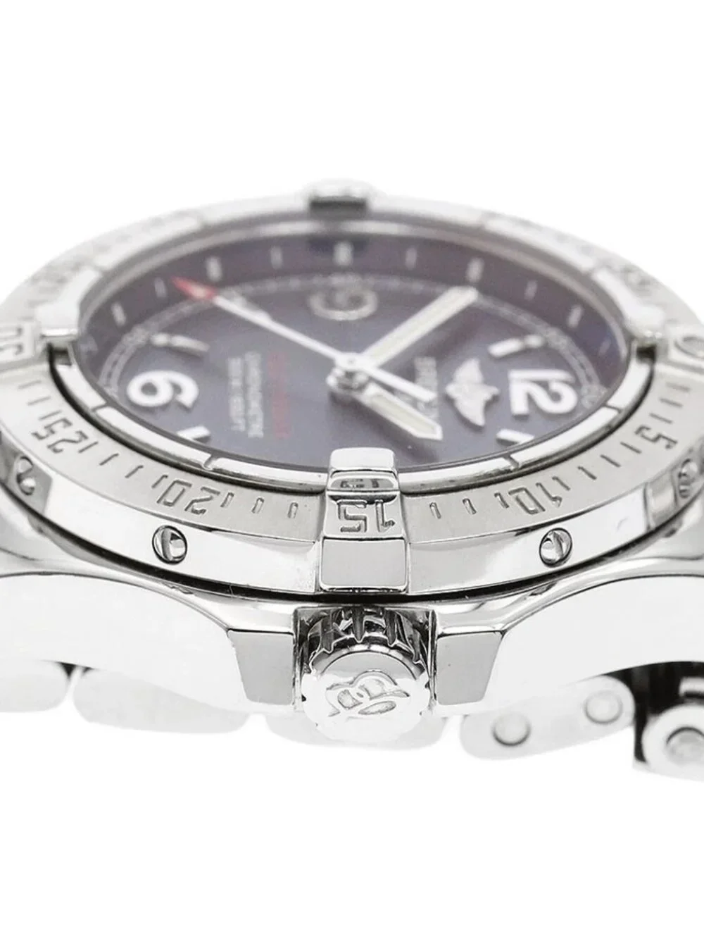 BREITLING Colt Ocean A77380 Date Navy Dial Quartz Ladies Watch_972455